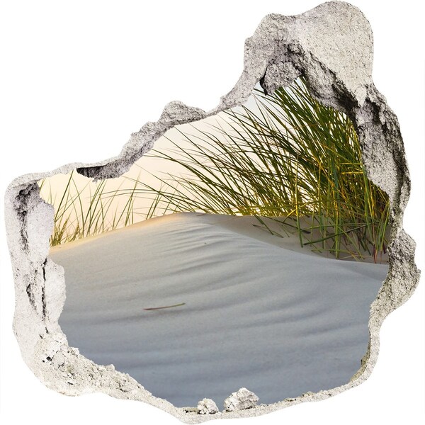 3D wall hole Dune in the sunset light