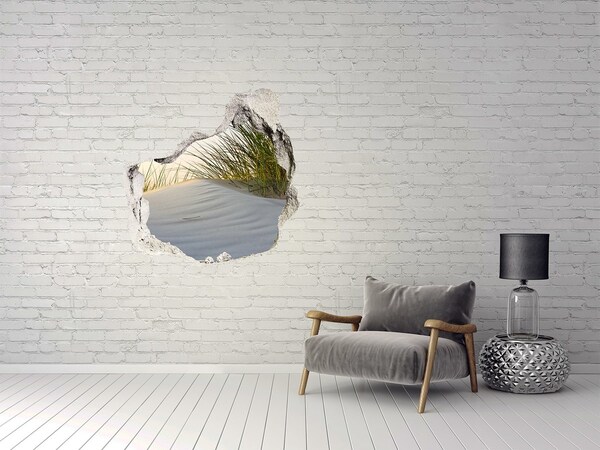 3D wall hole Dune in the sunset light