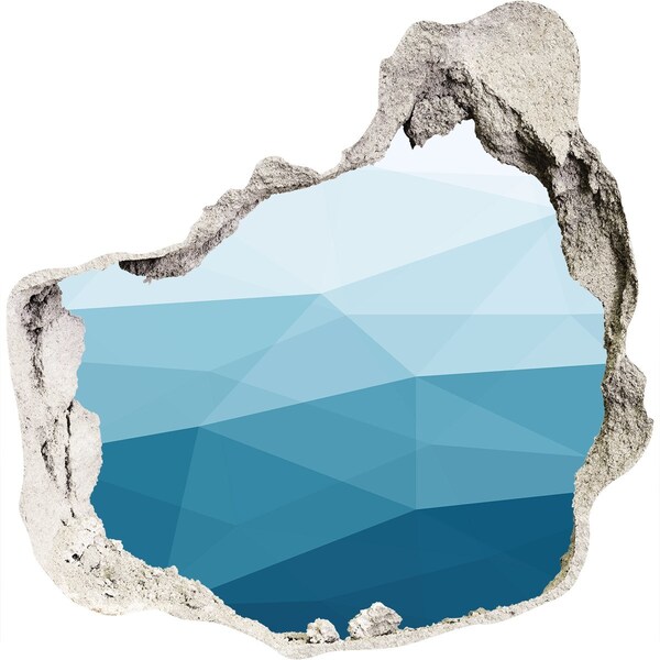 Hole wall sticker The underwater world in the hole