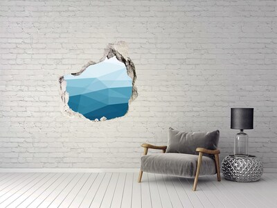 Hole wall sticker The underwater world in the hole