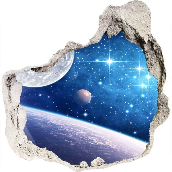 Hole in the wall sticker Cosmic Space