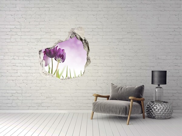 Hole wall sticker Fillet tulips