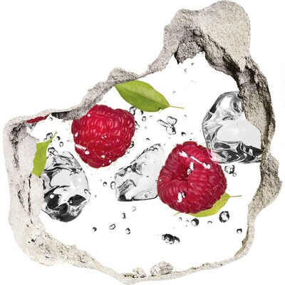 Hole in the wall decal Fruit paradise with ice