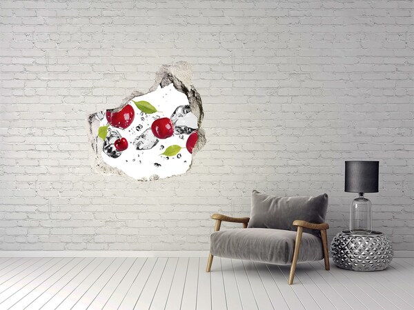 Hole in the wall sticker Fruit in ice