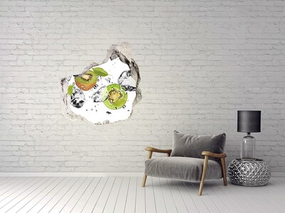 Hole in the wall sticker Fruit paradise with ice