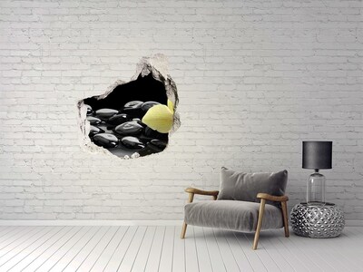 Hole in the wall sticker Orchid