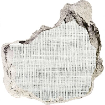 Hole wall sticker Linen white canvas