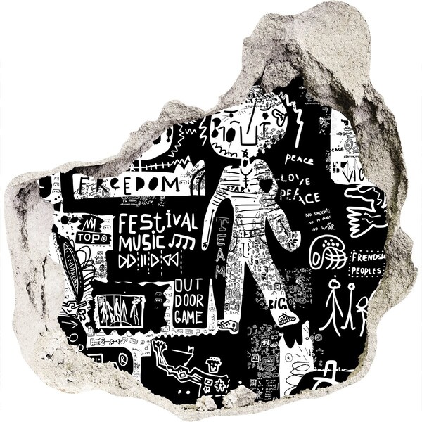 Hole in the wall sticker An artistic expression of freedom