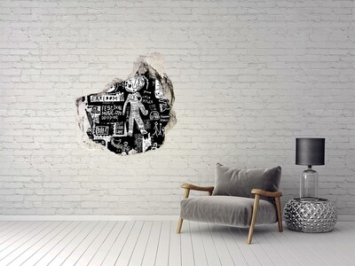 Hole in the wall sticker An artistic expression of freedom
