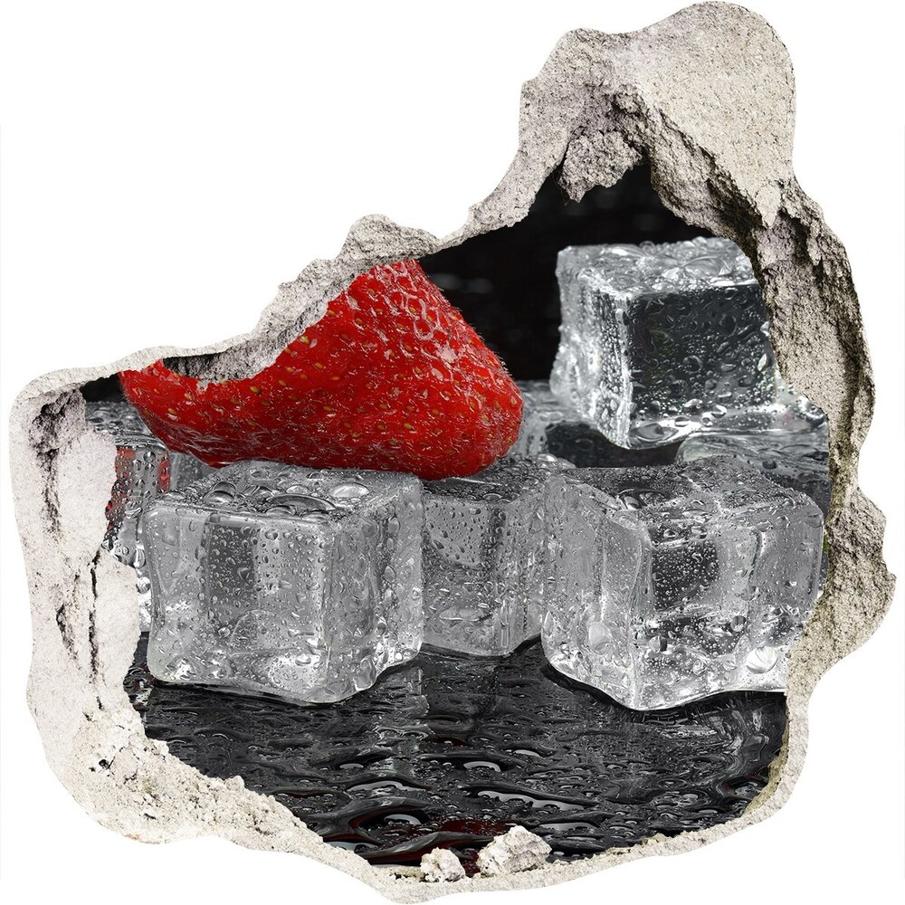 3D wall hole Ice strawberries