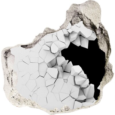 3D wall hole A broken wall overlooking the void