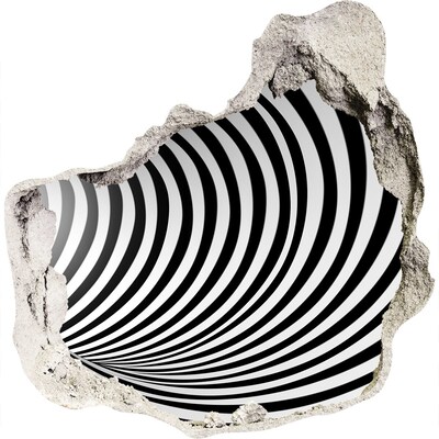 Hole wall sticker The illusion of a spinning tunnel
