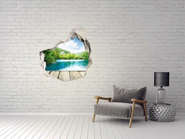 Hole in the wall decal A bay among the mountains