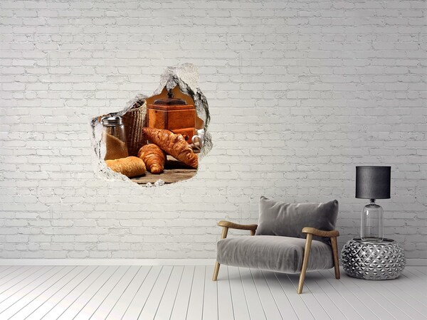 Hole in the wall decal Breakfast