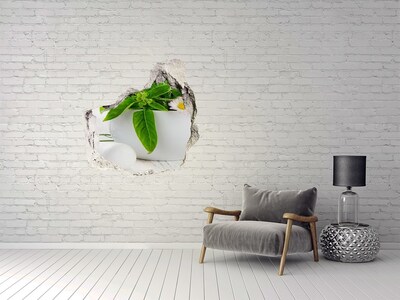 Hole in the wall sticker Mortar and herbs