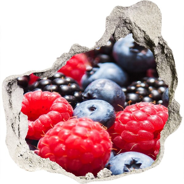 Hole in the wall sticker Fruit explosion