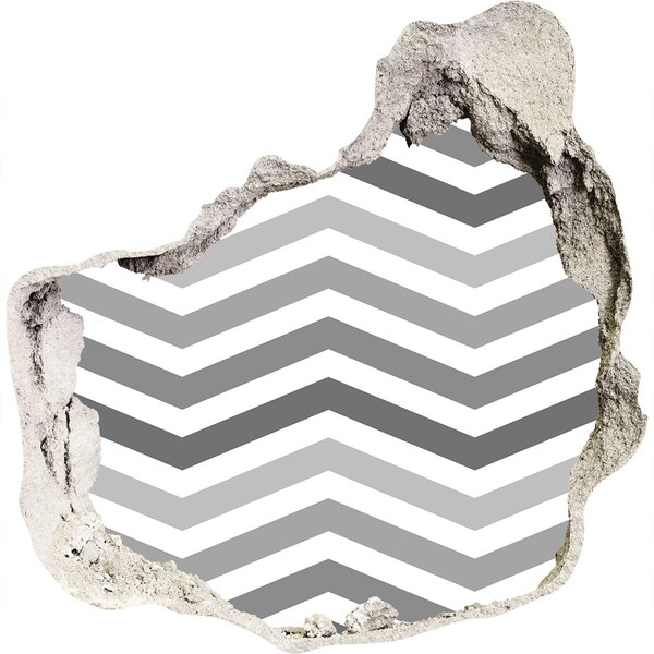 3D wall hole Broken Chevron Wall