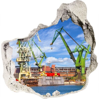 3D wall hole Industrial port in action