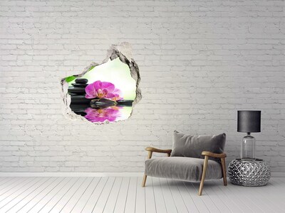 Hole wall sticker Orchid