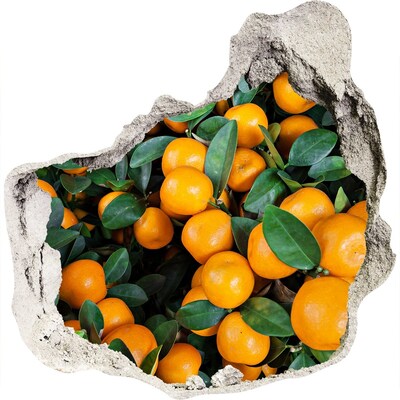 Hole wall sticker Fruit in the orange garden