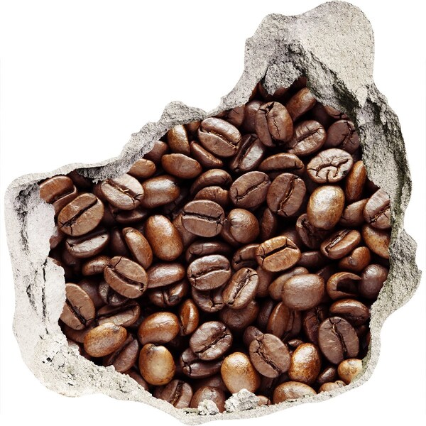 Hole wall sticker Coffee beans