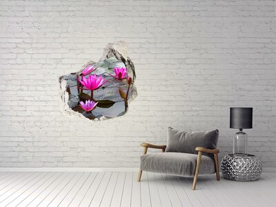 3D wall hole wallpaper Flight