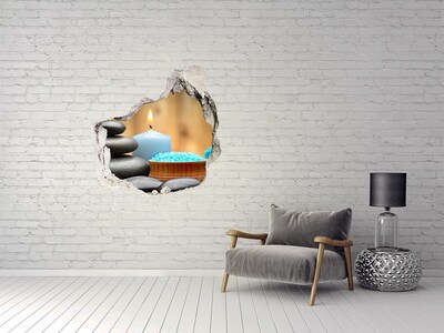 Hole wall sticker Relaxing spa corner