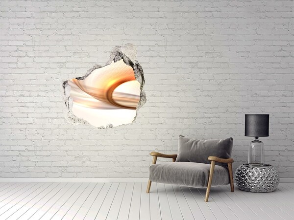 3D wall hole wallpaper Modern interior design