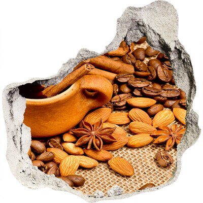 Hole wall sticker A coffee feast at a hole in the wall