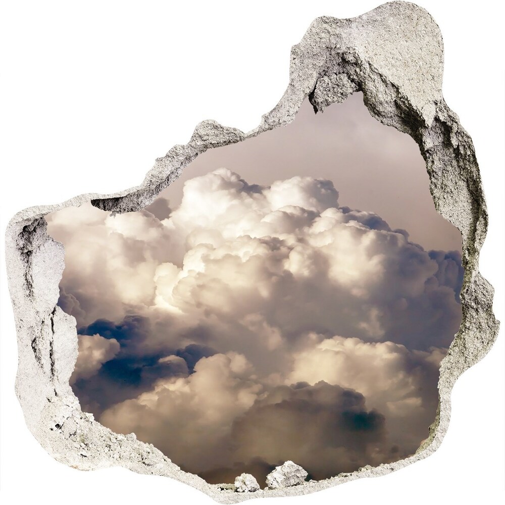 Hole in the wall decal Clouds in the sky