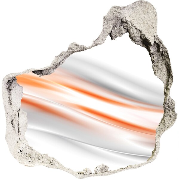 3D wall hole Futuristic landscape