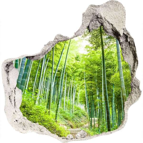 Hole wall sticker Bamboo forest