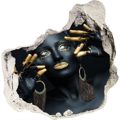 3D wall hole wallpaper The Golden Secret in the Ruins