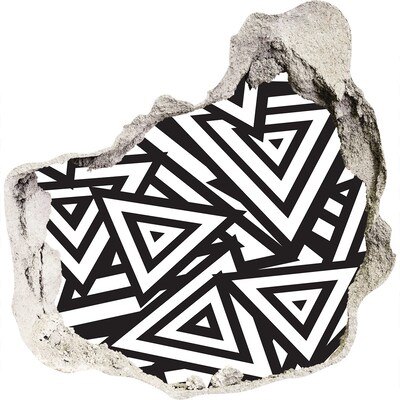 Hole in the wall sticker Abstract geometric patterns