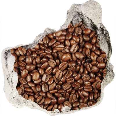 Hole in the wall sticker Coffee beans