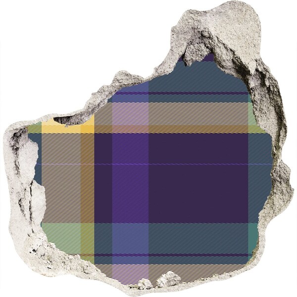 3D wall hole Checkered pattern on the wall