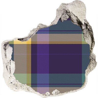 3D wall hole Checkered pattern on the wall