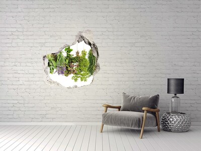 3D wall hole Green herb garden