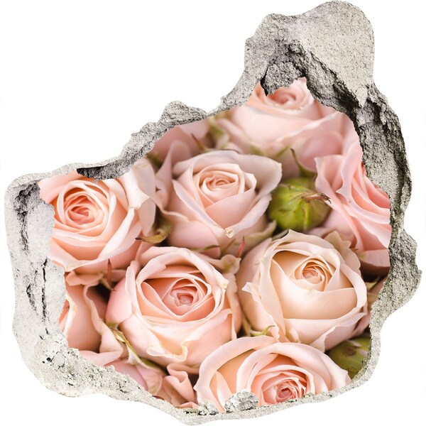 3D wall hole Roses