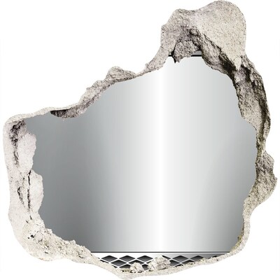 Hole in the wall sticker Metal background