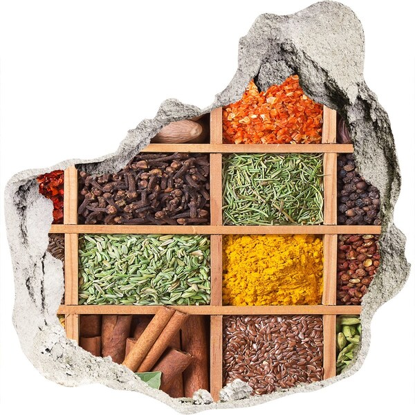 Hole wall sticker Spices and herbs