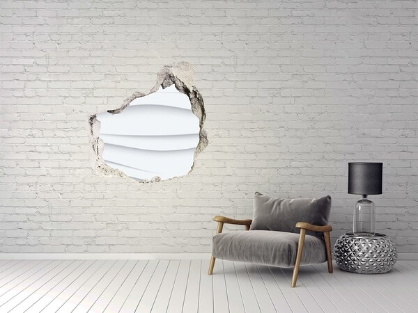 Hole in the wall decal Wave abstraction