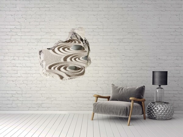 Hole wall sticker Zen Piasek stones