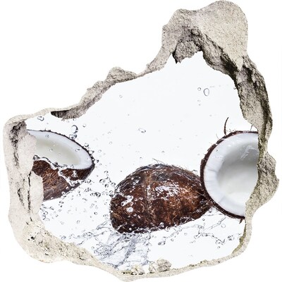 3D wall hole Coconut refreshment in water