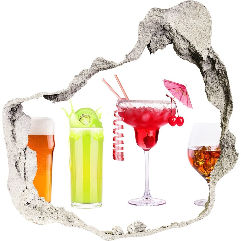 3D wall hole Drink set