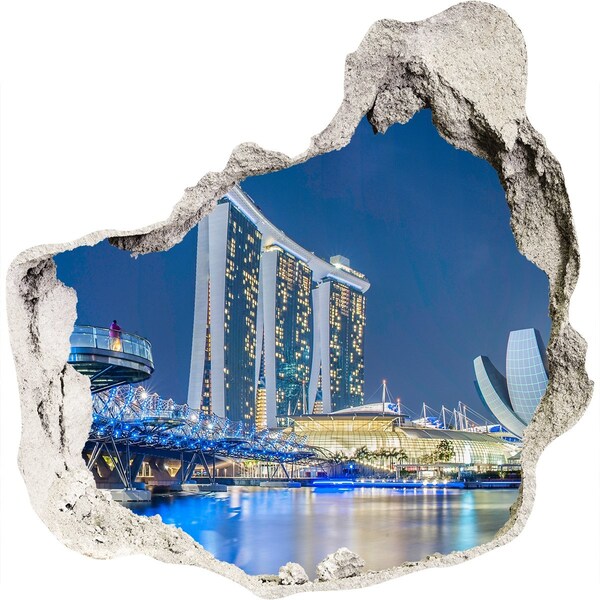 Hole wall sticker Modern architecture in Singapore