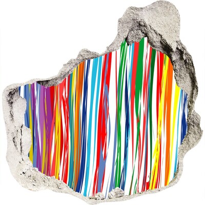 Hole wall sticker A colorful burst of creativity