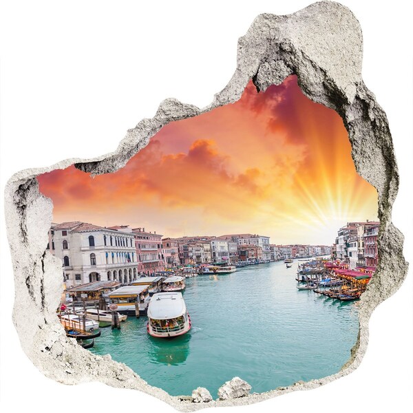 Hole in the wall sticker Venice at sunrise