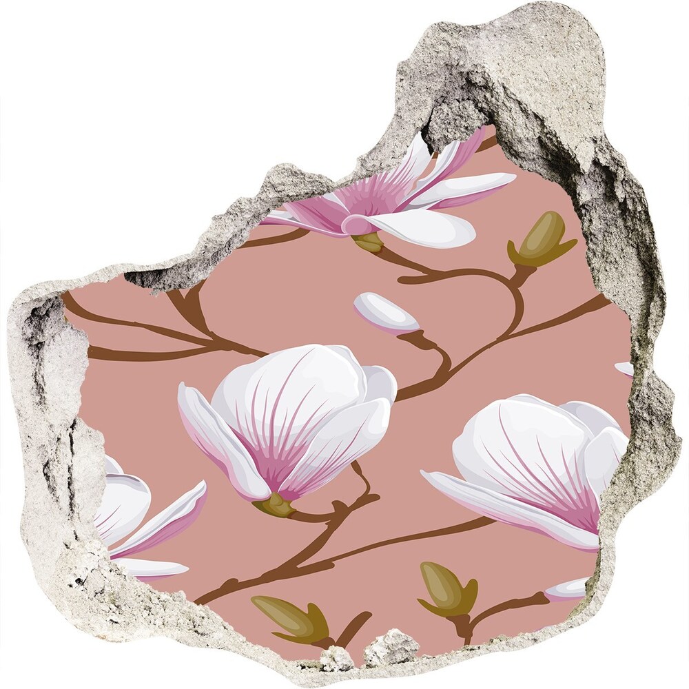 Hole wall sticker Magnolia