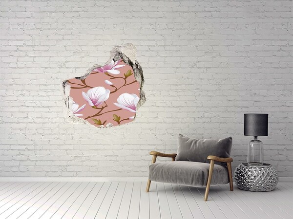 Hole wall sticker Magnolia